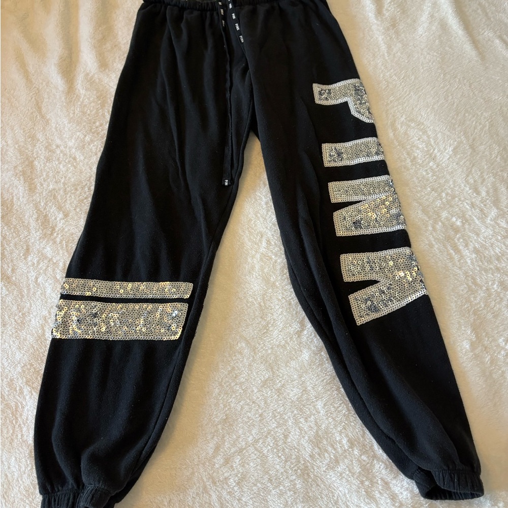 Black Womens Bottoms with Glitter Accents